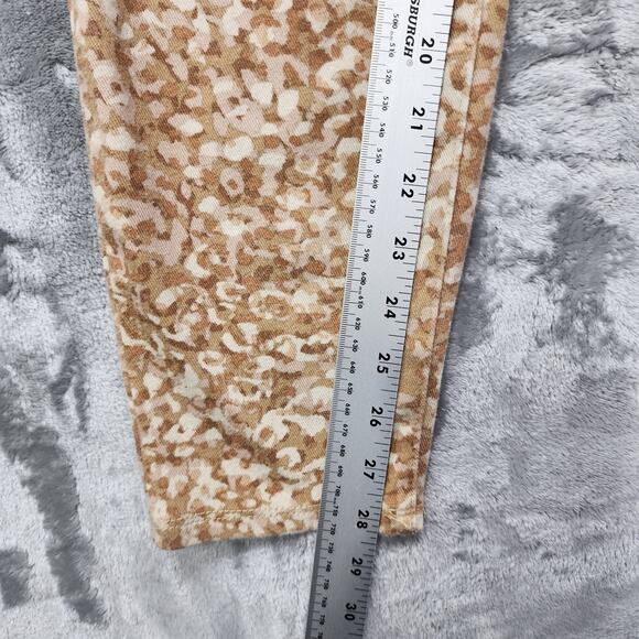Time And Tru Jeans Womens XXL (20) Tan Animal Print High Rise Jegging Skinny - Picture 10 of 12